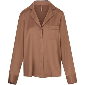 Skims Silk Button Up Shirt XL